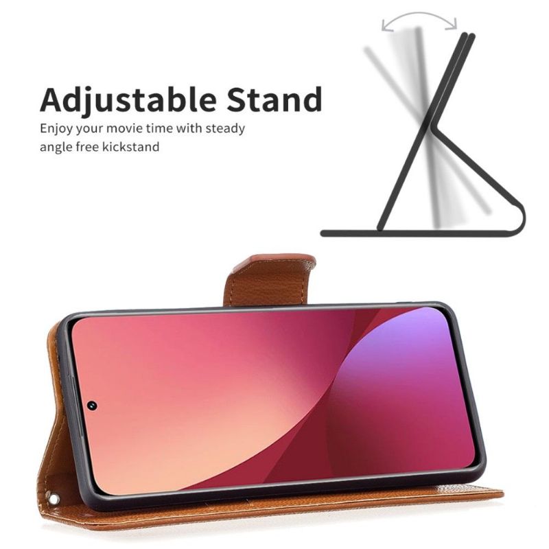 Etui Xiaomi 12 Flip Cover Kornet Lædereffekt