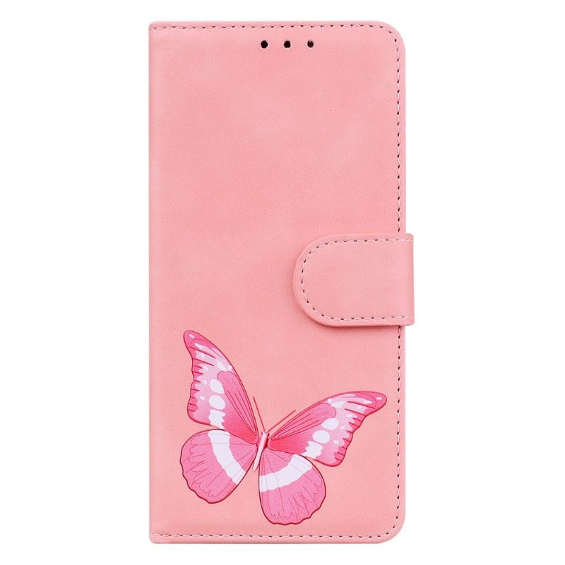 Flip Cover Xiaomi 12 Beskyttelsessæt Farverig Sommerfuglebeskyttelse