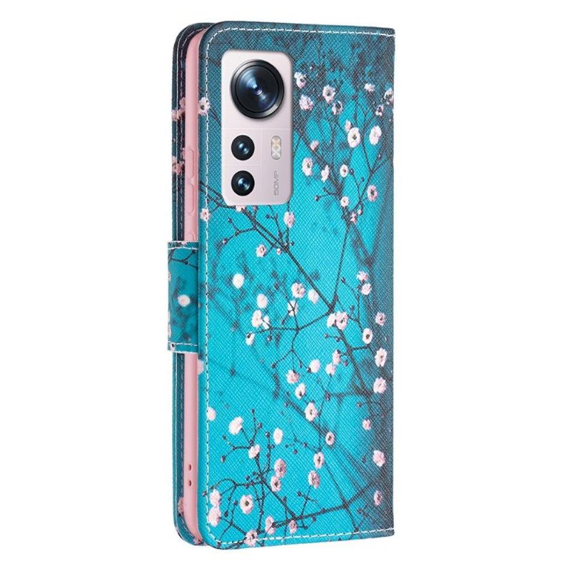 Flip Cover Xiaomi 12 Blomstrende Grene