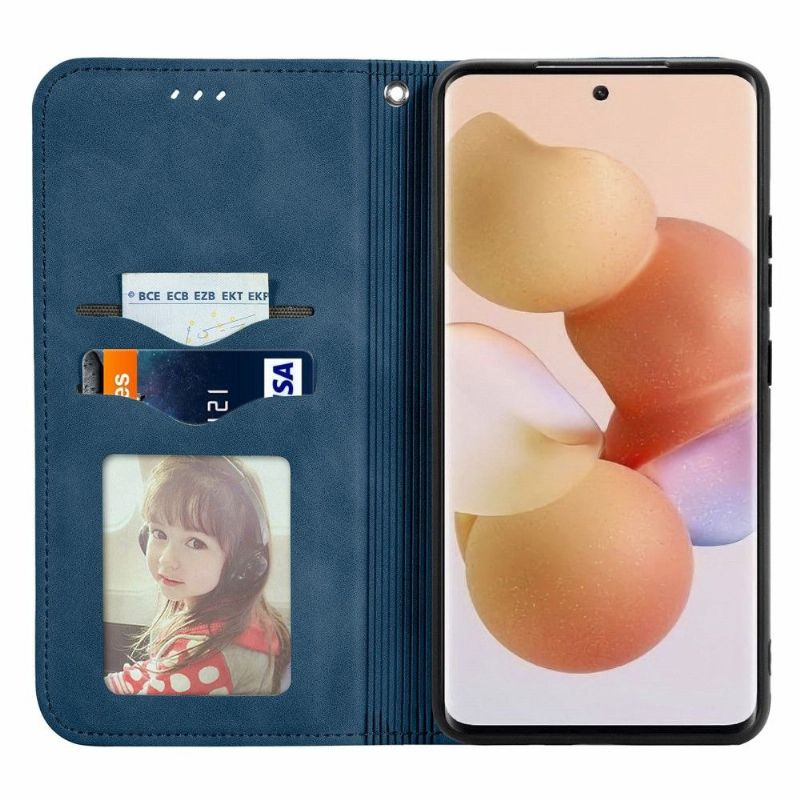 Flip Cover Xiaomi 12 Hemming Business Retro