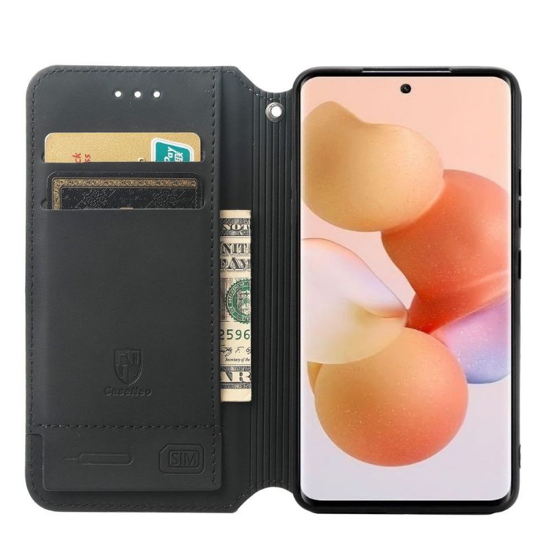 Flip Cover Xiaomi 12 Hemming Farvet Honeycomb