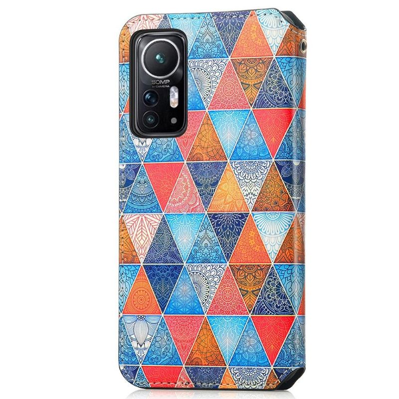 Flip Cover Xiaomi 12 Mandala Kalejdoskop