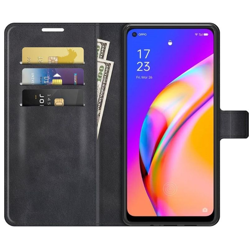 Flip Cover Oppo A94 5G Anti-fald Punge Etui Læderstil