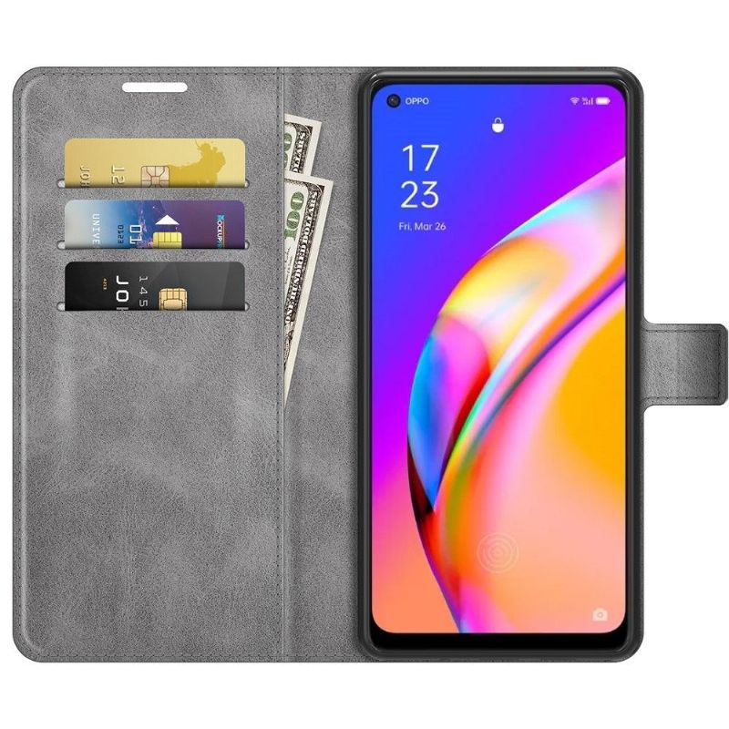 Flip Cover Oppo A94 5G Anti-fald Punge Etui Læderstil