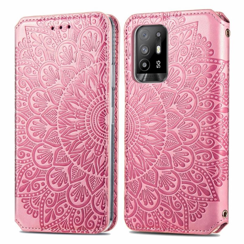 Flip Cover Oppo A94 5G Chic Mandala Imiteret Læder