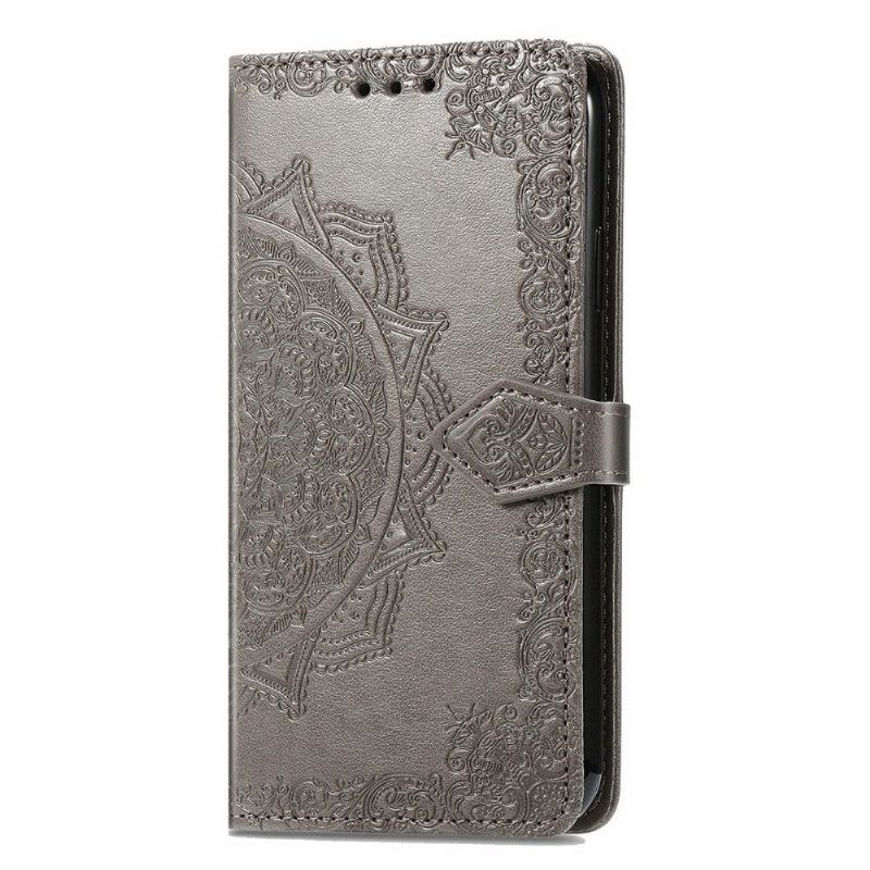 Flip Cover Oppo A94 5G Hemming Mandala Relief I Kunstlæder