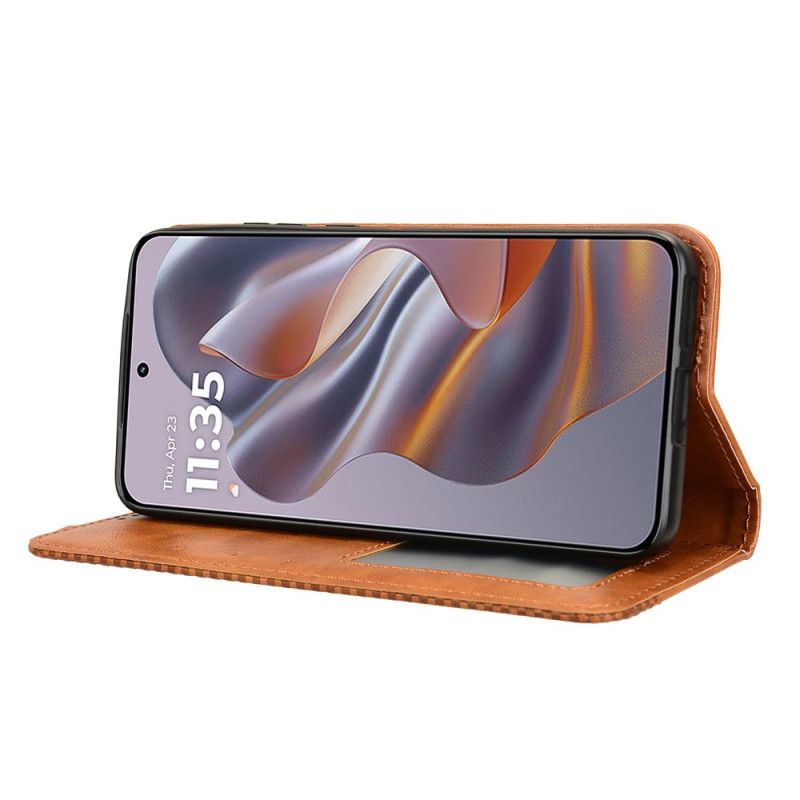 Flip Cover Til Motorola Edge 50 Neo Vintage Frise