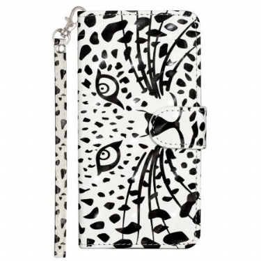 Flip Cover Samsung Galaxy S24 Fe Leopardhoved Med Rem