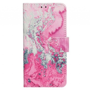 Flip Cover Samsung Galaxy S24 Fe Pink Havvandsmarmor