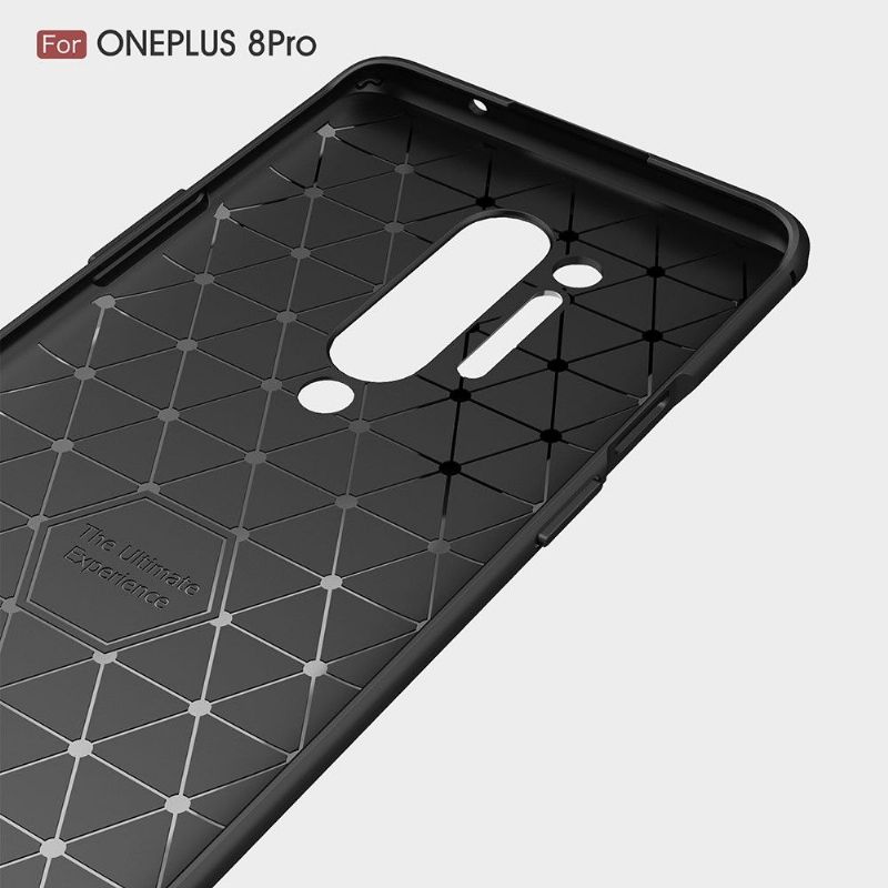 Cover OnePlus 8 Pro Hemming Janice I Carbon Børstet Gel