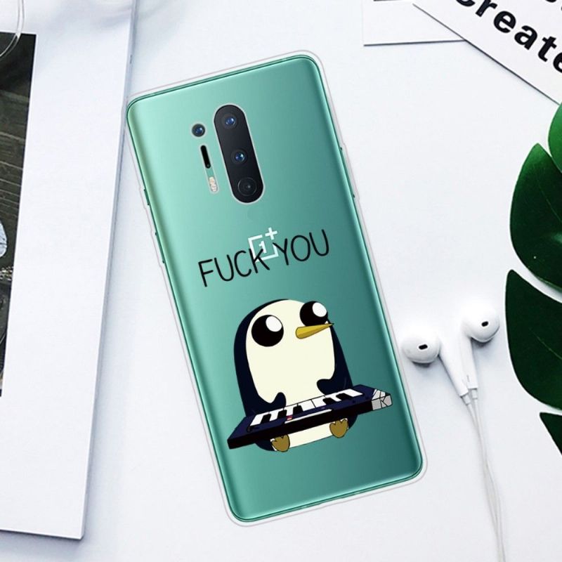 Cover OnePlus 8 Pro Hemming Penguin Piano"fuck You"