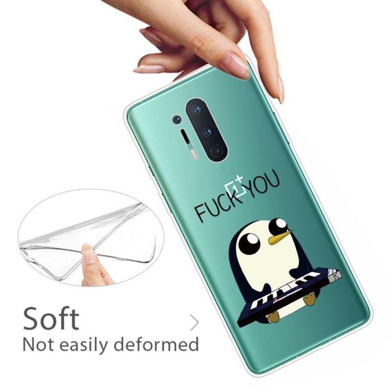 Cover OnePlus 8 Pro Hemming Penguin Piano"fuck You"