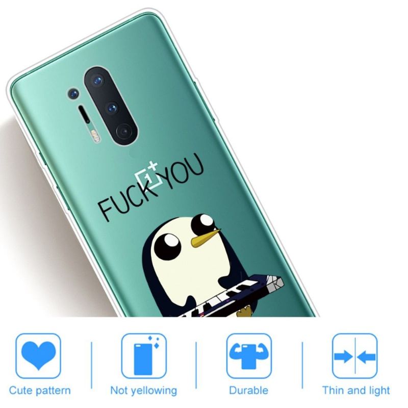 Cover OnePlus 8 Pro Hemming Penguin Piano"fuck You"