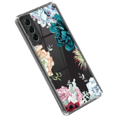 Cover Samsung Galaxy S23 Plus 5G Sømløs Buket Blomster