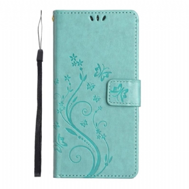 Flip Cover Samsung Galaxy S23 Plus 5G Med Snor Strappy Floral