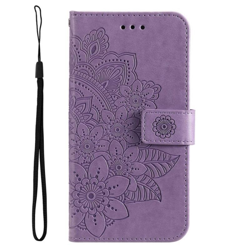 Flip Cover Samsung Galaxy S23 Plus 5G Med Snor Strappy Mandala