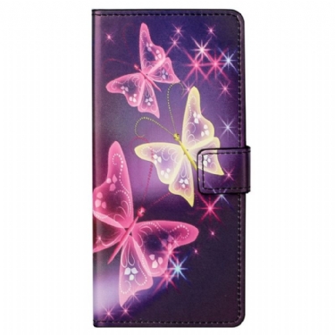 Flip Cover Samsung Galaxy S23 Plus 5G Vidunderlige Sommerfugle