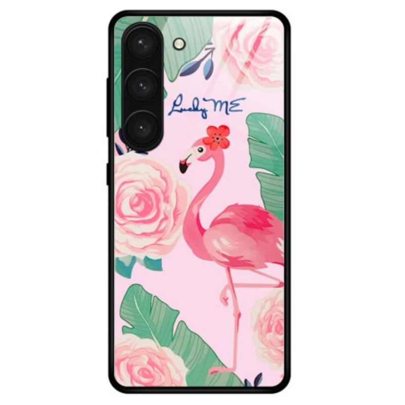 Mobilcover Samsung Galaxy S23 Plus 5G Flamingo Hærdet Glas