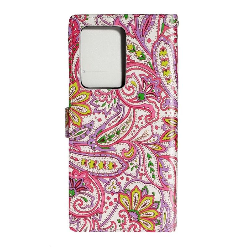 Flip Cover Samsung Galaxy S20 Plus Anti-fald Paisley Blomst