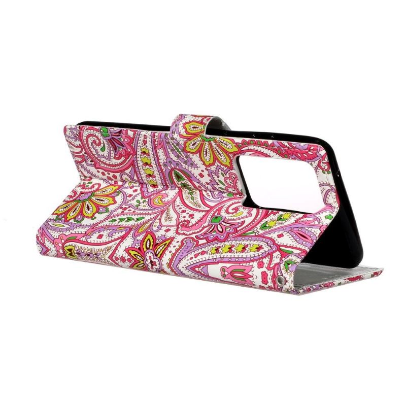 Flip Cover Samsung Galaxy S20 Plus Anti-fald Paisley Blomst