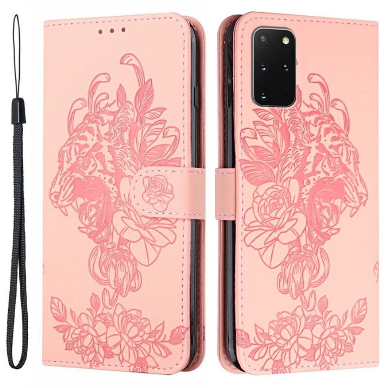 Flip Cover Samsung Galaxy S20 Plus Hemming Tiger Design