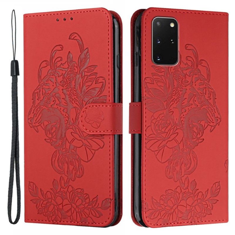 Flip Cover Samsung Galaxy S20 Plus Hemming Tiger Design