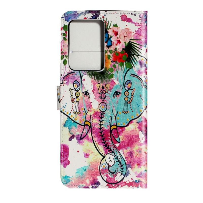 Flip Cover Samsung Galaxy S20 Plus Tropisk Elefant