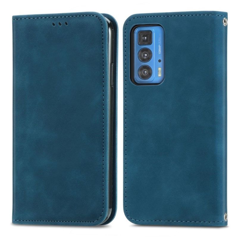 Flip Cover Motorola Edge 20 Pro Anti-fald Business Retro