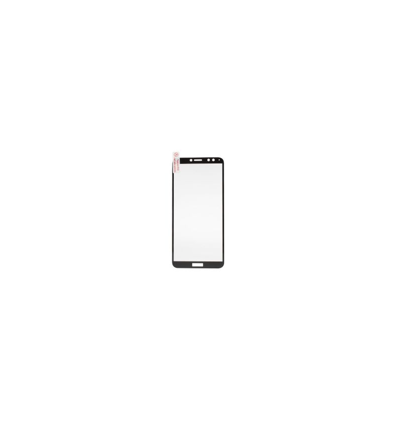Huawei Honor 7C Fuld Størrelse Hærdet Glas Skærmbeskytter - Sort