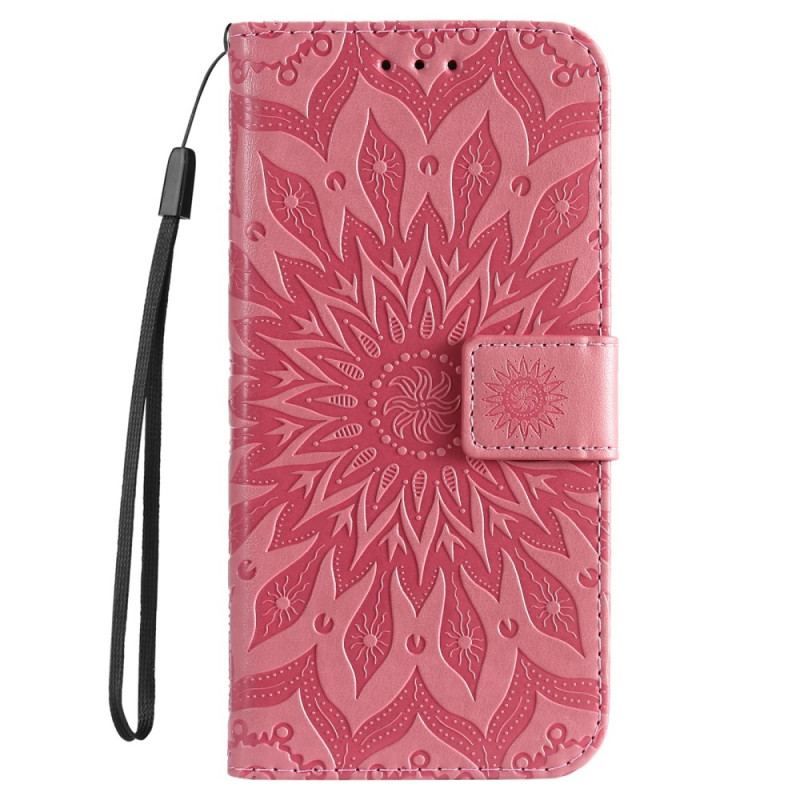 Flip Cover Sony Xperia 5 IV Mandala Sun Med Snor