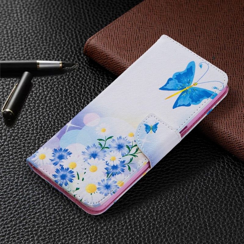 Etui Oppo A72 Sommerfugl Og Tusindfryd