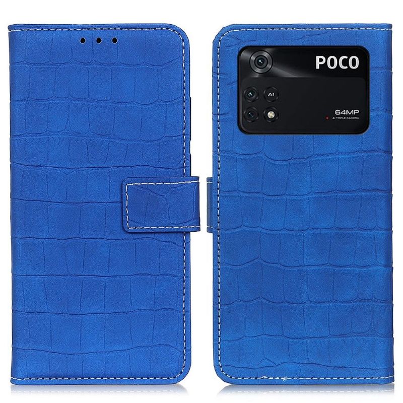 Flip Cover Poco M4 Pro 4G Hemming Croc Look-syning