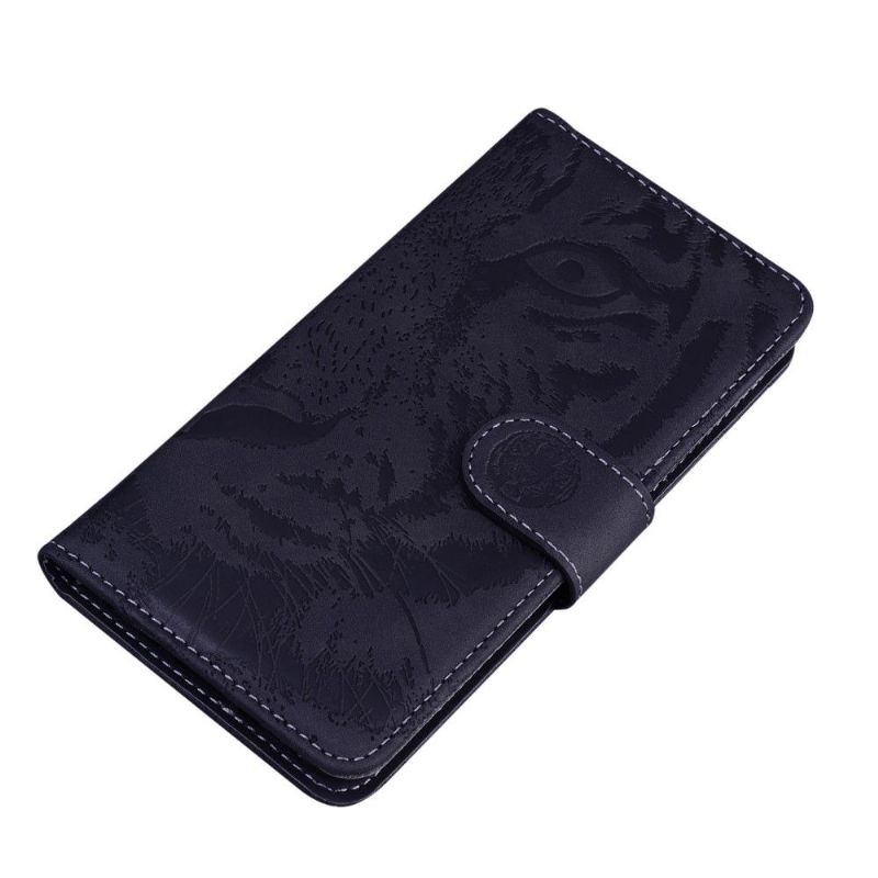 Flip Cover Poco M4 Pro 4G Hemming Præget Tiger