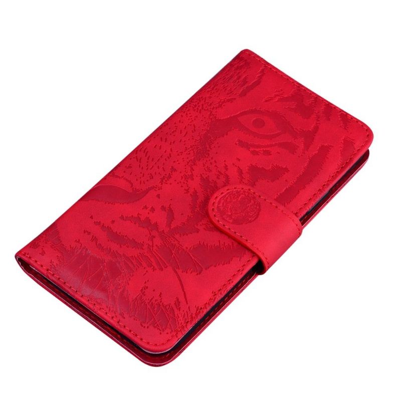 Flip Cover Poco M4 Pro 4G Hemming Præget Tiger