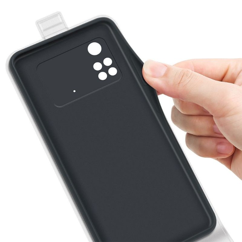 Flip Cover Poco M4 Pro 4G Læder Cover Lodret Kunstlæder