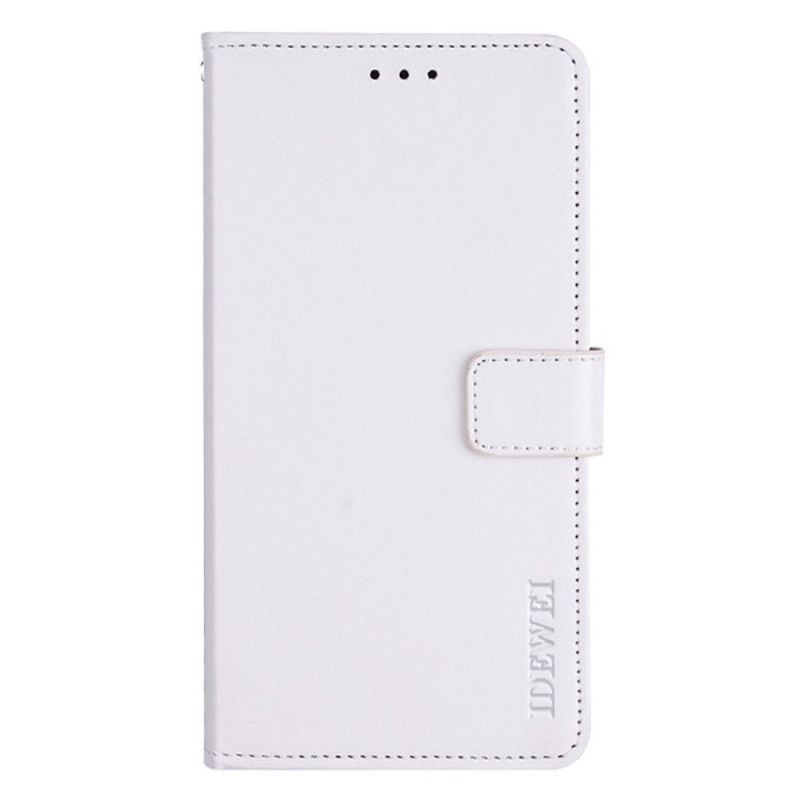 Læder Cover Poco M4 Pro 4G Flip Cover Idewei Folio Lædereffekt