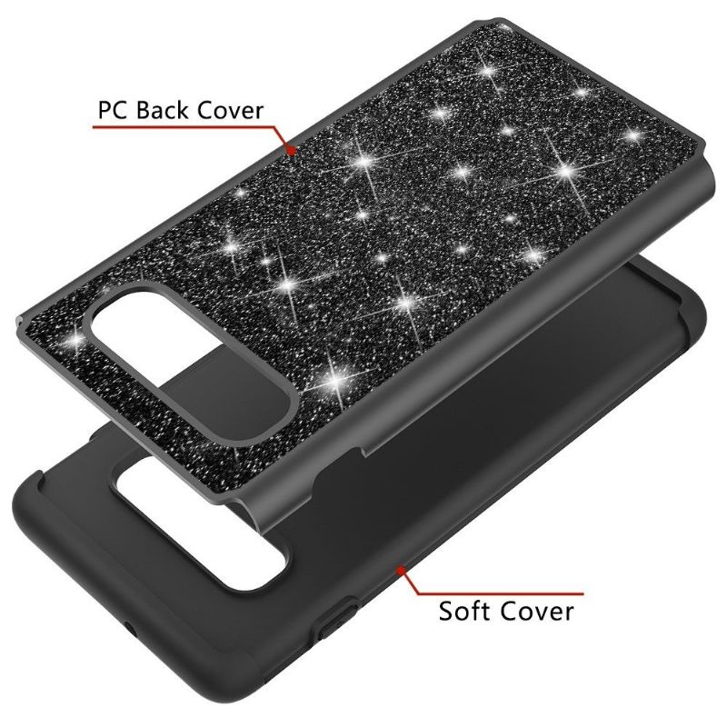 Cover Samsung Galaxy S10 Plus Anti-fald Pailletter La Delphine Antishock