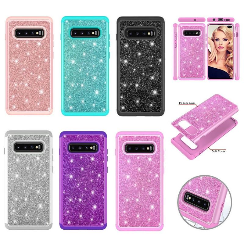 Cover Samsung Galaxy S10 Plus Anti-fald Pailletter La Delphine Antishock