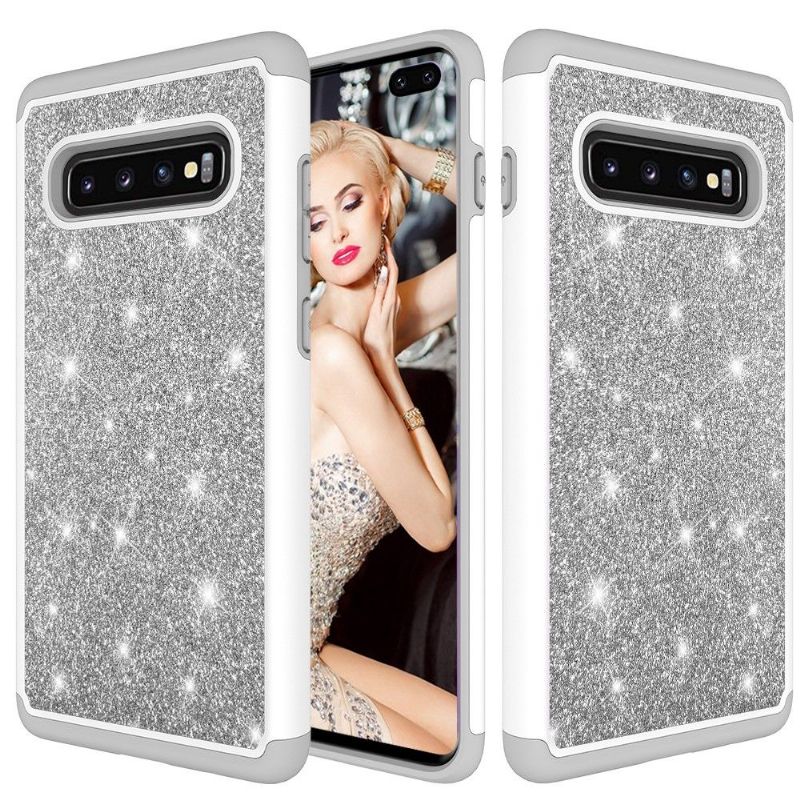 Cover Samsung Galaxy S10 Plus Anti-fald Pailletter La Delphine Antishock