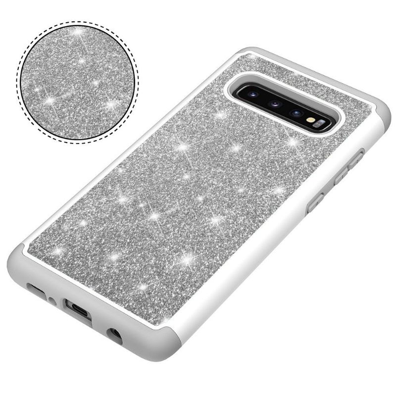 Cover Samsung Galaxy S10 Plus Anti-fald Pailletter La Delphine Antishock