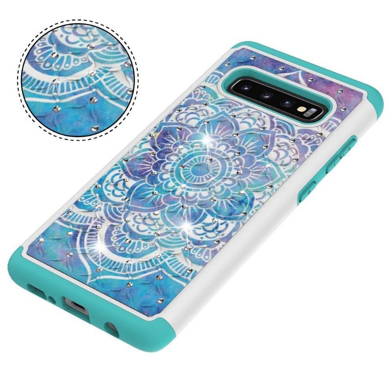 Cover Samsung Galaxy S10 Plus Stødsikker Blomstermandala