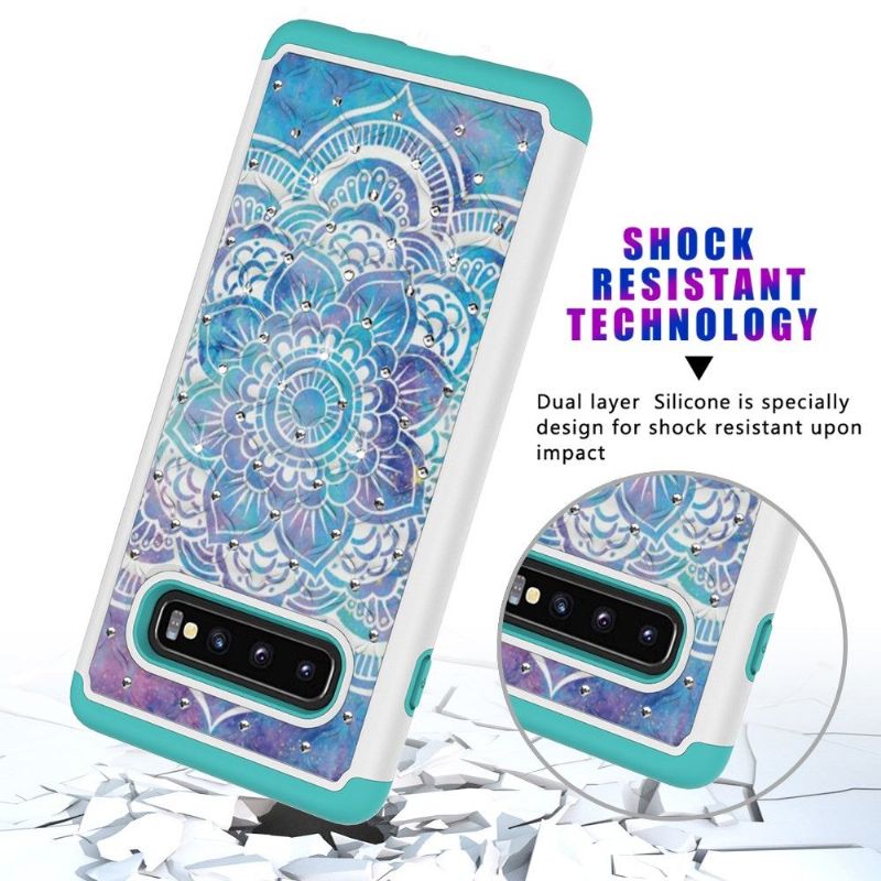 Cover Samsung Galaxy S10 Plus Stødsikker Blomstermandala