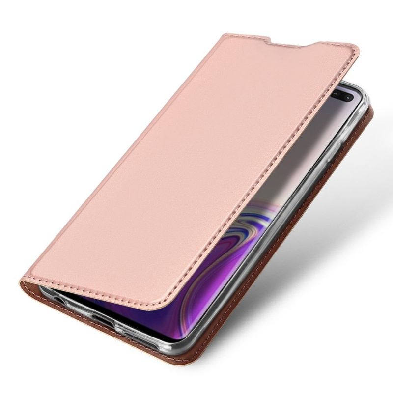 Etui Samsung Galaxy S10 Plus Business Imiteret Læder