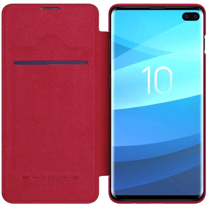 Etui Samsung Galaxy S10 Plus Nillkin Qin Lædercover