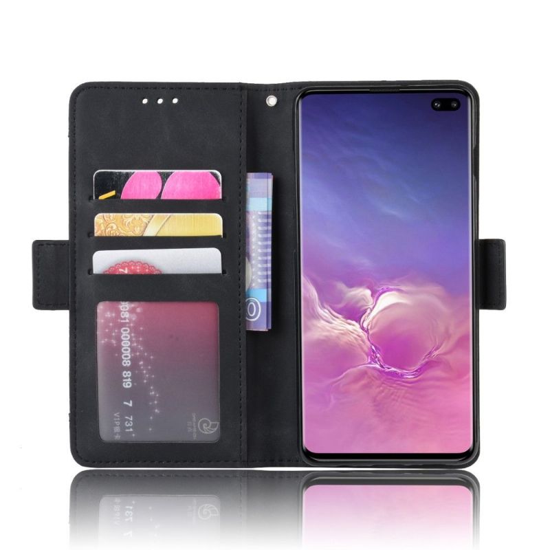 Flip Cover Samsung Galaxy S10 Plus Lædereffekt + Kortholder