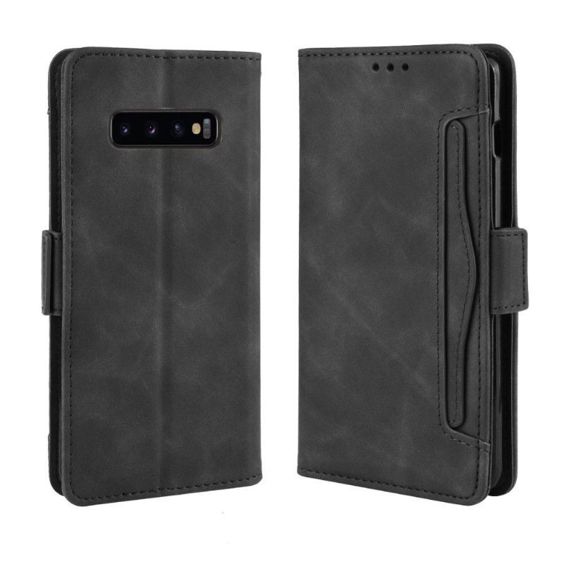 Flip Cover Samsung Galaxy S10 Plus Lædereffekt + Kortholder