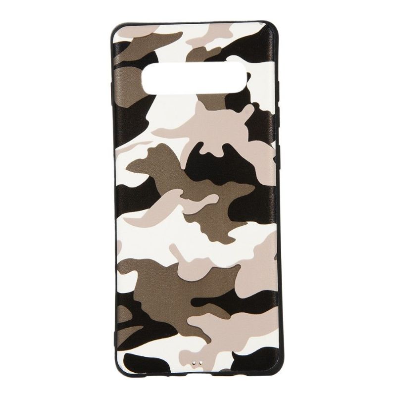 Mobilcover Samsung Galaxy S10 Plus Militær Camo Gel