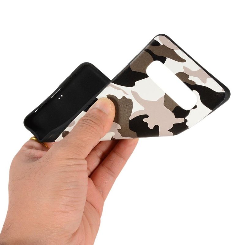 Mobilcover Samsung Galaxy S10 Plus Militær Camo Gel