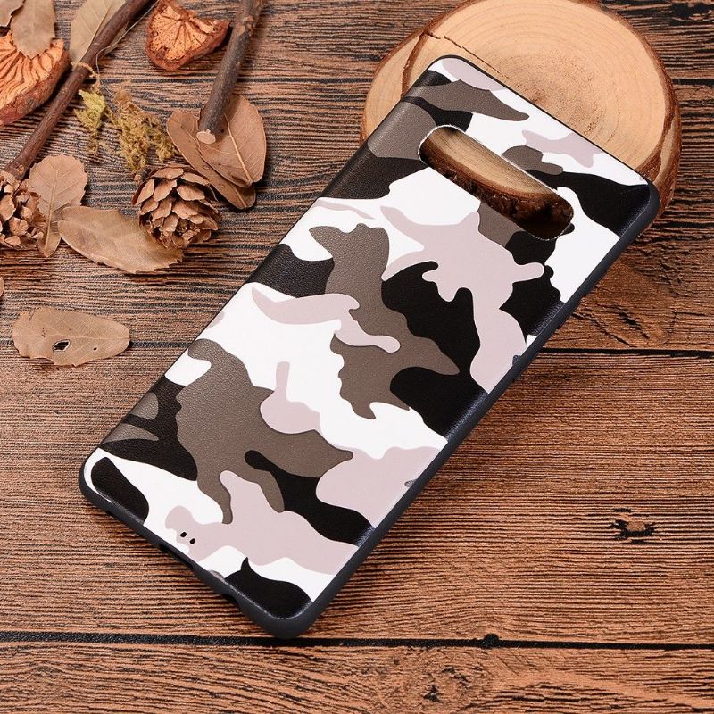 Mobilcover Samsung Galaxy S10 Plus Militær Camo Gel