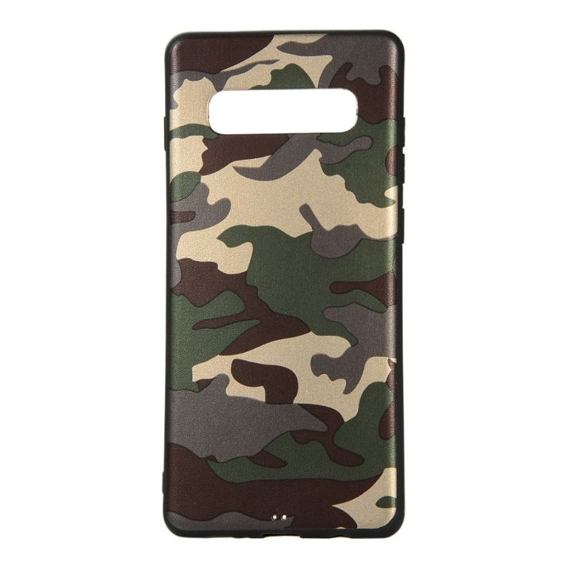 Mobilcover Samsung Galaxy S10 Plus Militær Camo Gel